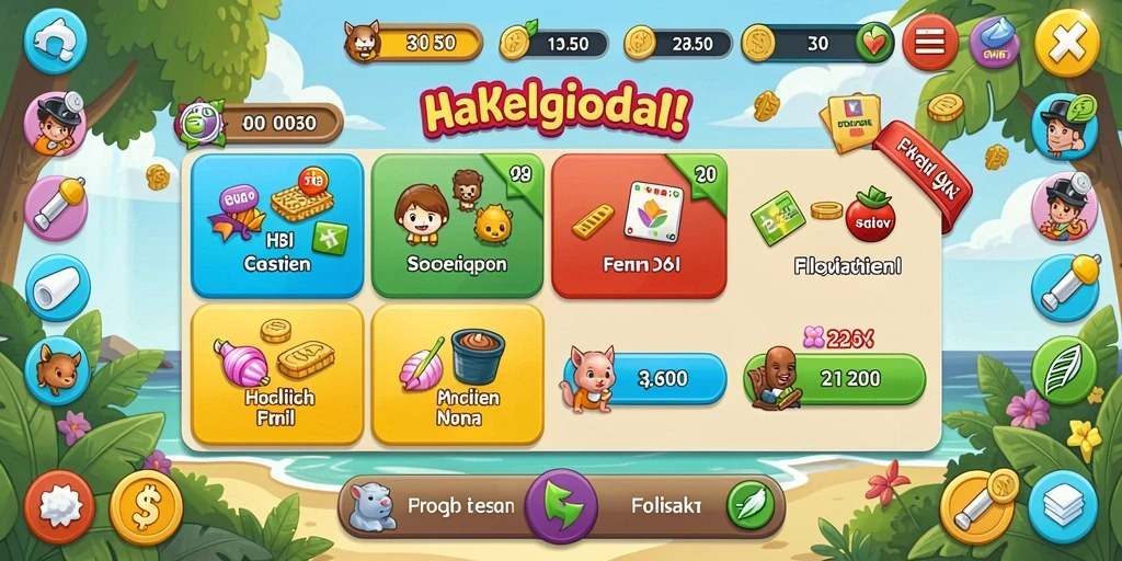 selayar88 - Menu karakter dengan berbagai pilihan kustomisasi.
